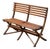 Folding Slatted Wood Garden Bench or Seat From France - Early 20th Century For Sale