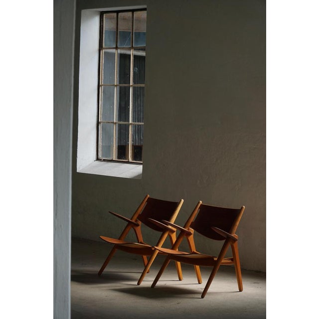 CH28 Armchairs by Hans J. Wegner for Carl Hansen & Søn, 1950s, Set of 2 For Sale - Image 11 of 18