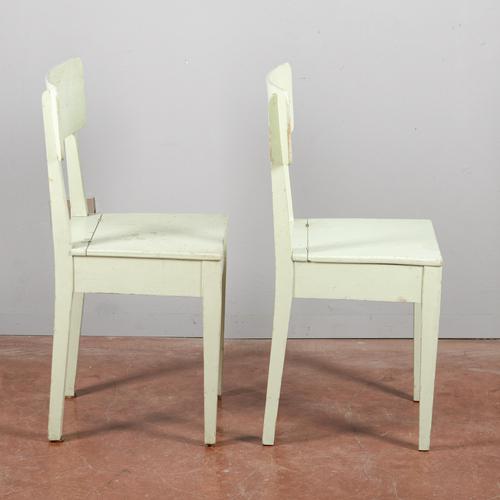 Green Kitchen Storage Chairs, 1930s, Set of 2 For Sale - Image 6 of 9