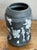 Ceramic Vintage Original Raku Fired Pottery Vase For Sale - Image 7 of 12