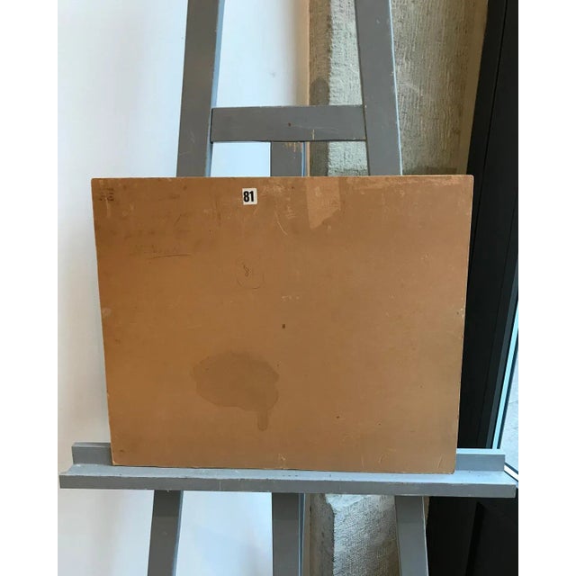 Jean Ferdinand Chomel, Sala Biellese, Italy, Oil on Cardboard, 1947 For Sale - Image 7 of 8