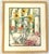 American Original Signed and Framed Watercolor Painting 'Afternoon Cabernet' by Lorraine Schellinger C1990's For Sale - Image 3 of 15