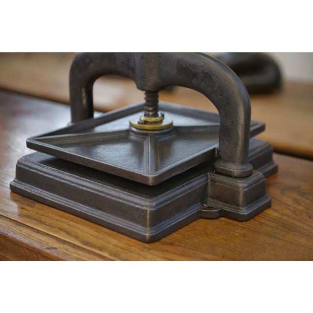 Industrial 19th Century Cast Iron Bookbinding Press For Sale - Image 3 of 8