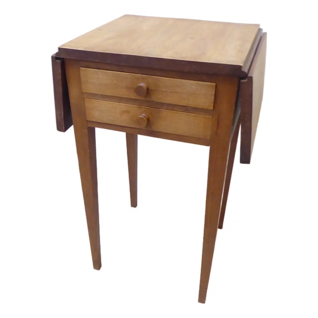 Vintage Weathered Mahogany Side Table For Sale