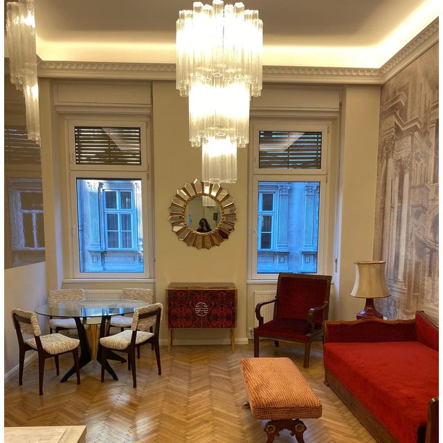 Large Murano Glass Tronchi Chandelier, 1970 For Sale - Image 6 of 13