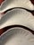 Cream Antique J & E Mayer Semi Vitreous China Crescent Bone Plates 1881-1899 - Set of 6 For Sale - Image 8 of 15