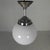 Art Deco Pendant Lamp with Opaline Glass Globe, 1930s For Sale - Image 4 of 12