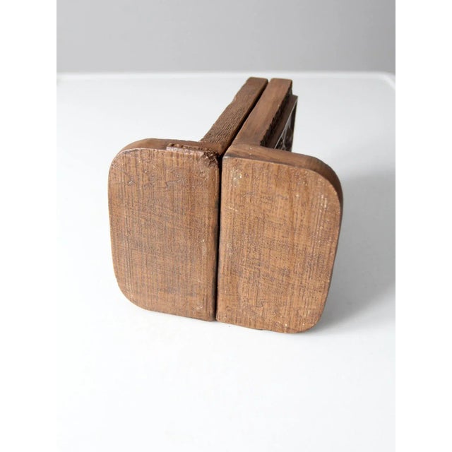 Vintage End of Trail Chalkware Bookends Pair For Sale - Image 11 of 13