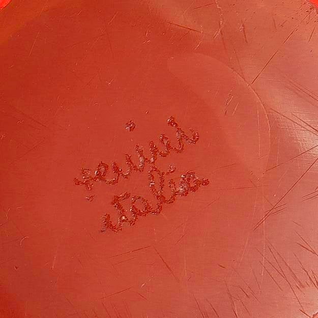 Signed Mid-Century Murano Glass Giaue Bowl by Toni Zuccheri for Venini For Sale - Image 10 of 10