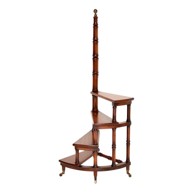 Georgian Style Library Steps, 1930 For Sale