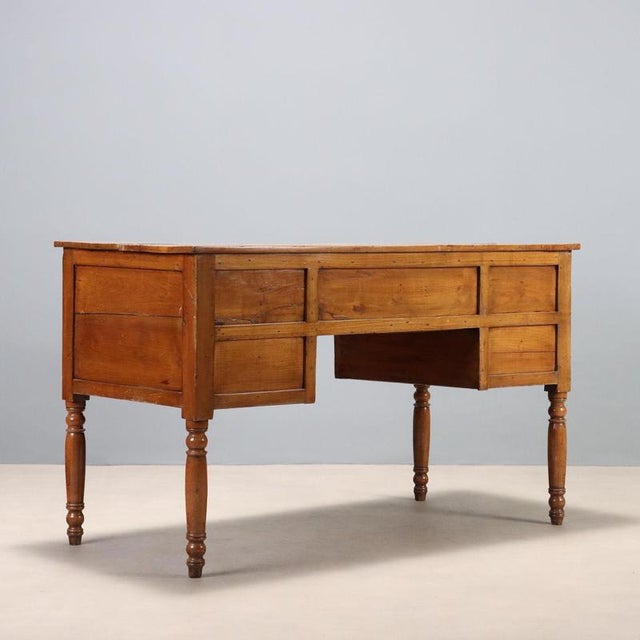 Brown Louis Philippe Open Desk For Sale - Image 8 of 9