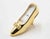 Metal and Glass Shoe-Clock from Bucherer, Europe, 1970s For Sale - Image 3 of 7