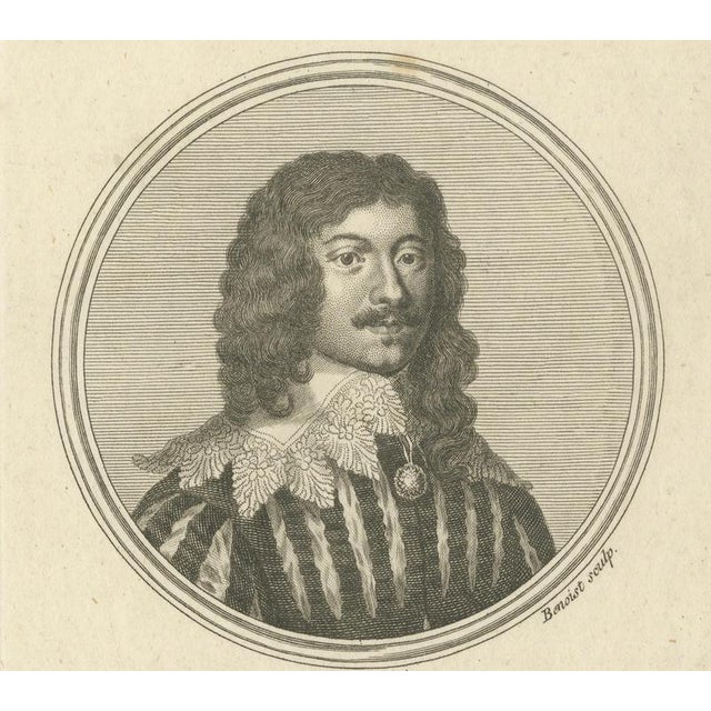 After Van Dyck, Lucius Cary Lord Falkland Portrait, Engraving, 1750 For Sale - Image 4 of 11