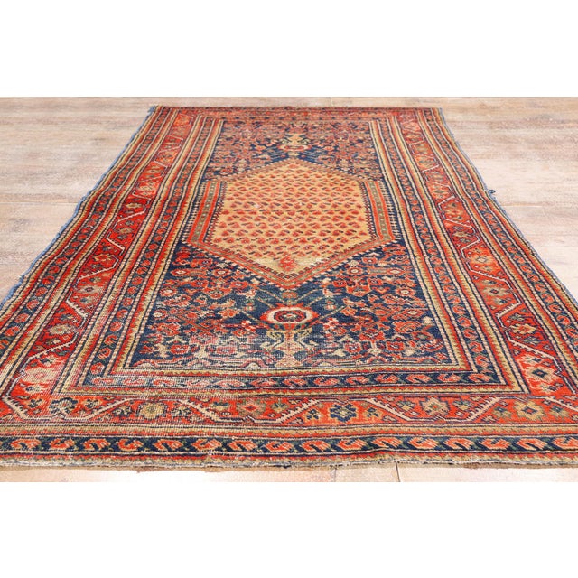 Late 19th Century Persian Malayer Rug Runner, 04'02 X 09'08 For Sale - Image 9 of 10