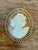Mid 20th Century Vintage Victorian 12k Handcarved Cameo Pendant For Sale - Image 5 of 10