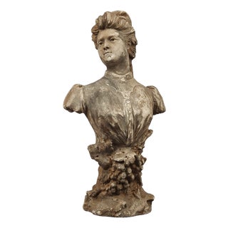 Ancient Kaolin Sculpture by A. Bordeaux, 1800s For Sale