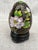 Vintage Cloisonne Egg and Wood Stand For Sale - Image 4 of 12