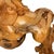 Mid 20th Century Chinese Export Carved Wood Guardian Foo Dog Statue, Pair For Sale - Image 11 of 14