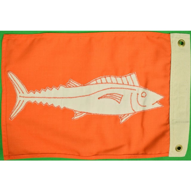 w/ Sun Dot Kailua Kona, Hawaii label 13"W x 9"H Ink Signed: Wahoo or Ono Sun Dot Marine Capture Flags are used and...
