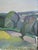 Mid-Century Modern 'Fields Beyond' Vintage Swedish Semi-Abstract Landscape Oil Painting, Framed For Sale - Image 12 of 13