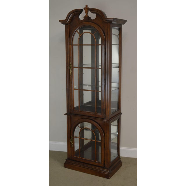 Pulaski Cherry Narrow Display Curio Chairish