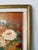 Orange 1980s Vintage J. Romero Floral Still Life Oil on Artist Board Painting, Gold Wood Framed For Sale - Image 8 of 13