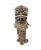 Vintage Large African Tribal Beaded Kuba Royal Head Mask/Helmet Sculpture Congo 11" H For Sale - Image 12 of 12