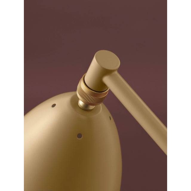 Greta Magnusson Grossman 'Grasshopper' floor lamp in warm gray. Designed in 1947 by Grossman, this is an authorized re-...