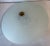 Nice vintage saucer type ceiling hung light fixture with glass shade