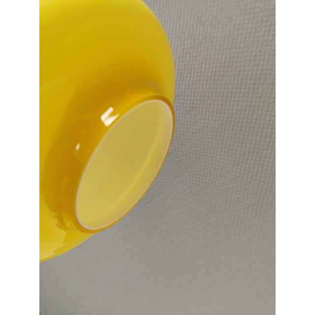 Large Vintage Glass Hanging Lamp by Jacob E Bang for Fog & Mørup, 1960s For Sale - Image 9 of 14