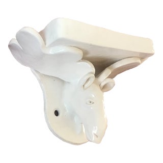 Signed 1970s Folk Art Studio Pottery Figurative Moose Soap Dish For Sale