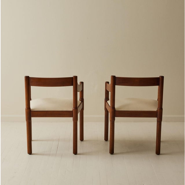 Vico Magistretti Vico Magistretti "Carimate" Chairs, 1960s, a Pair For Sale - Image 4 of 7