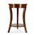 2020s Holdin 18 in. W Round Wood Side Table with Lower Open Shelf, Traditional Burl For Sale - Image 5 of 9