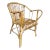 Mid Century Boho Rattan Lounge Chair For Sale