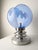 Toni Zuccheri Membrane Table Lamp in Blue Murano Glass and Chrome by Toni Zuccheri, 1970s For Sale - Image 4 of 9