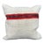 Turkish Hemp Pillow Cushion Natural Beige Red Cushion Cover 20"x20" For Sale