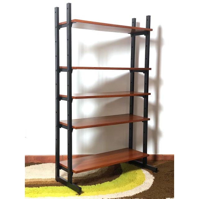 Vintage 5-Shelf Bookcase, Italy, 1960s For Sale - Image 11 of 11