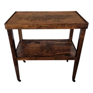 Mid-Century Modern Italian Burl Wood and Brass Dry Bar Cabinet by Paolo Buffa, 1950s For Sale