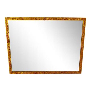 Vintage Gold Gilt Filigree Framed Mirror For Sale