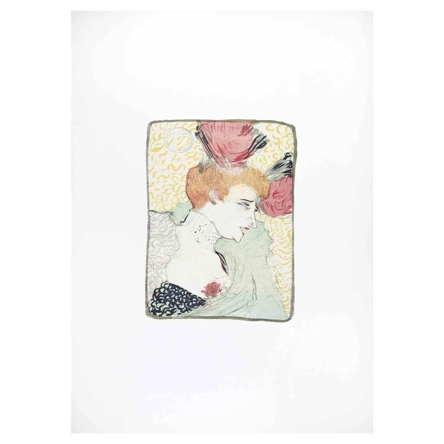 After H. de Toulouse-Lautrec, Marcelle Lender en Buste, Lithograph, 1970s For Sale