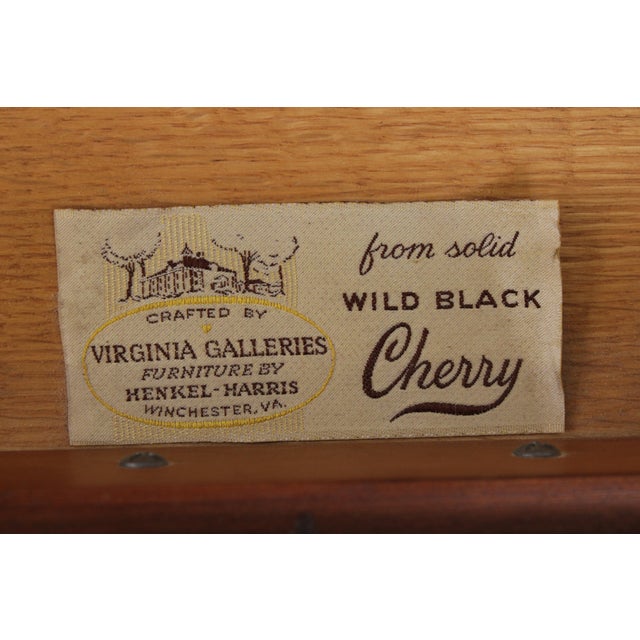 Pair of Henkel Harris Cherry 1 Drawer End Tables For Sale - Image 14 of 16