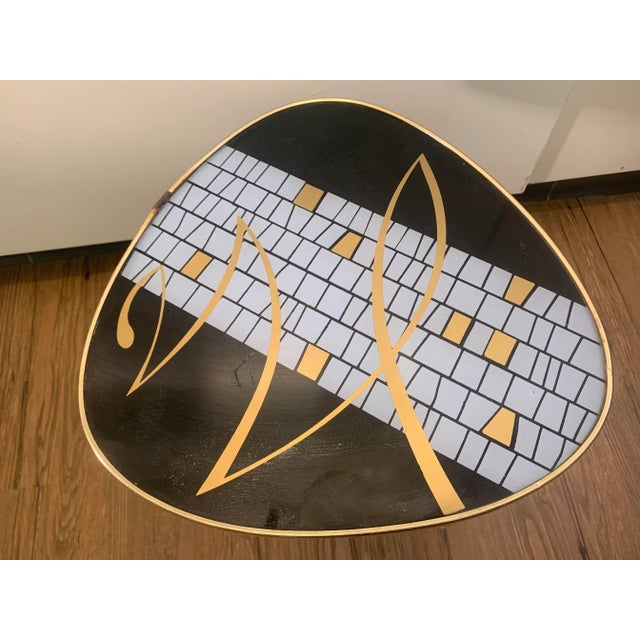 1950s Kidney-Shaped Flower Table or Plant Stand, 1950s For Sale - Image 5 of 8