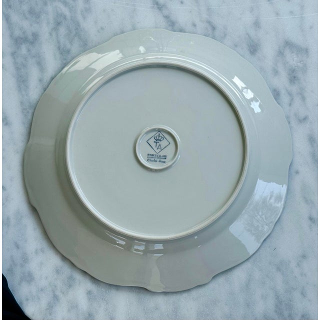 Mid 20th Century Chalet Rose 11 3/4" Chop Plate (Round Platter) For Sale - Image 10 of 11