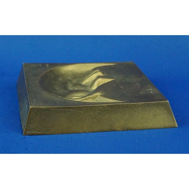 20th Century Man on Moon Gilded Bronze Sculpture of a Crescent Moon by ZEV / Daniel Albert Harris, USA, 1950s For Sale - Image 4 of 16