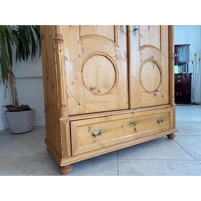 Gründerzeit Farmhouse Wardrobe in Softwood, Styria For Sale - Image 12 of 14