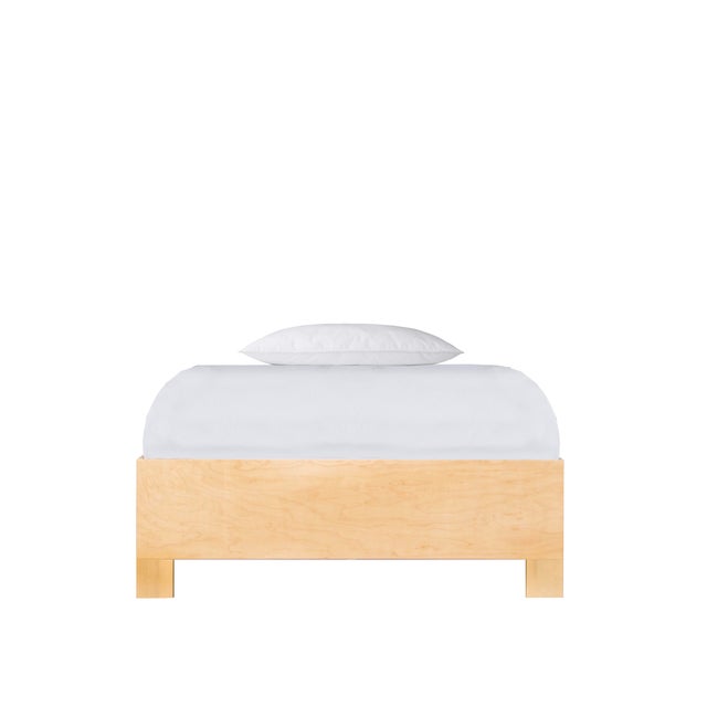 David Francis Mar Platform Bed Twin Extra Long, Natural For Sale - Image 4 of 4