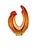 Glass Decorative Glass Form by Murano, Italy, 1960s For Sale - Image 7 of 18