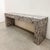 Wood Vintage 1980s Postmodern Memphis Charcoal Burl Wood Console Table For Sale - Image 7 of 11