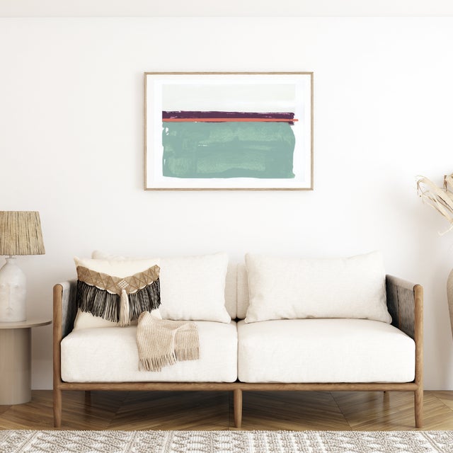 "Frosted Jade 2" is a piece deeply rooted in my journey and passion as an artist. The large, muted teal green juxtaposed...