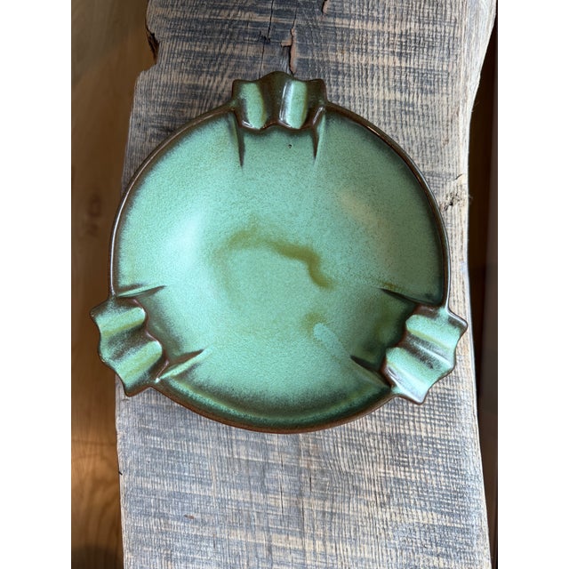 Frankoma Ashtray Green Tobacciana For Sale - Image 6 of 6